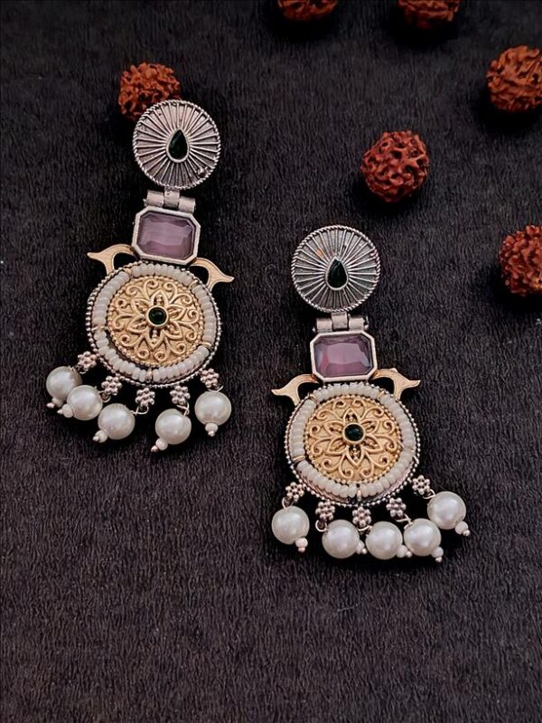 Tiny Stone Earrings - Image 4