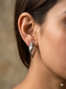 Shankh Earrings
